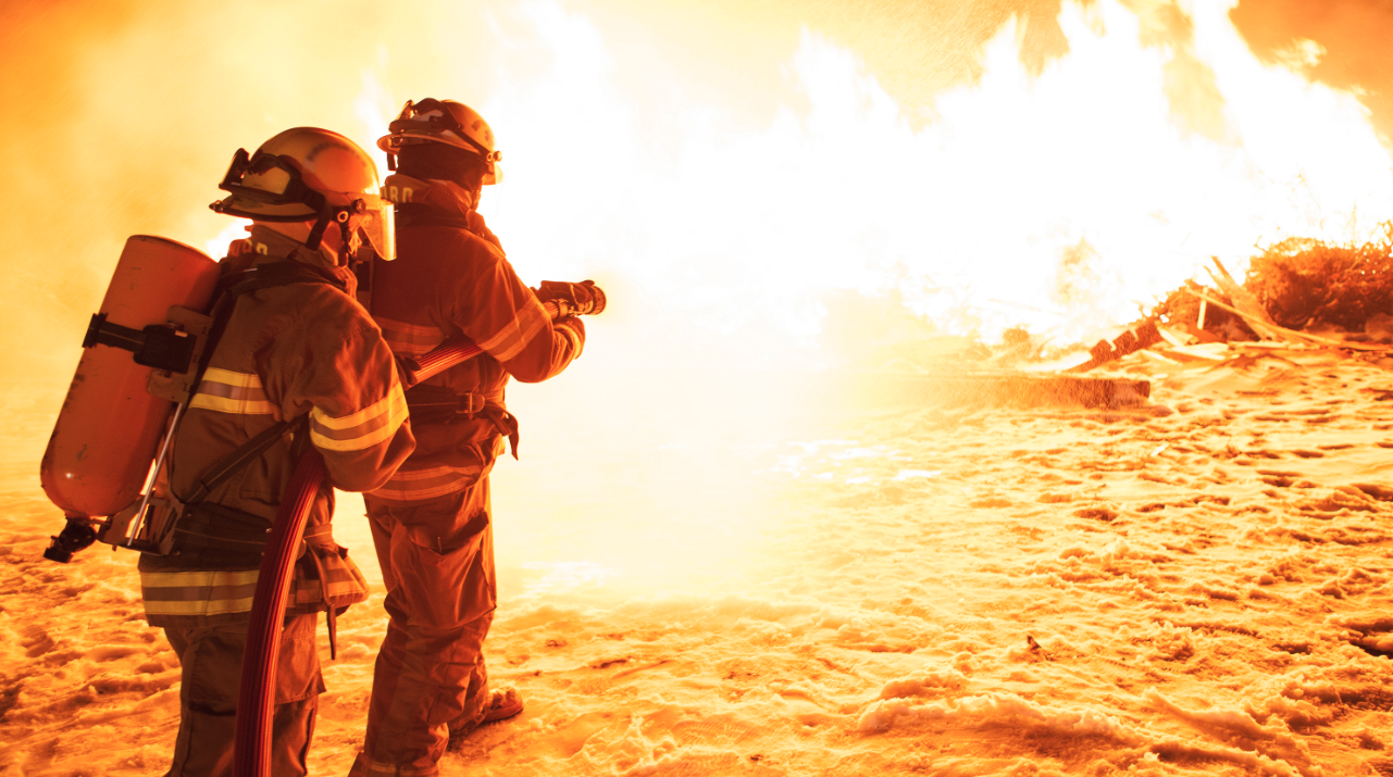 Sensor for firefighter protective clothing
